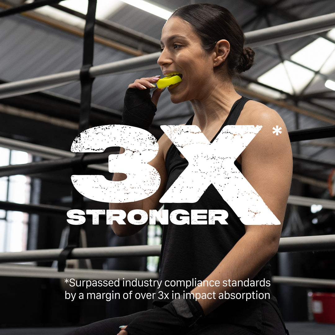 SAFEJAWZ® Intro Series Mouthguard - Fluro Yellow