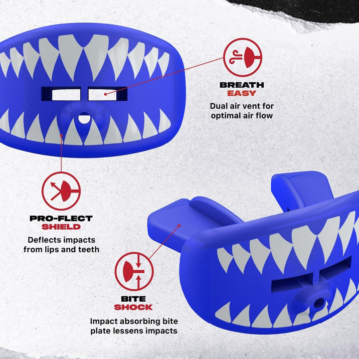 SAFEJAWZ Lip Guard Shark Blue - One Size