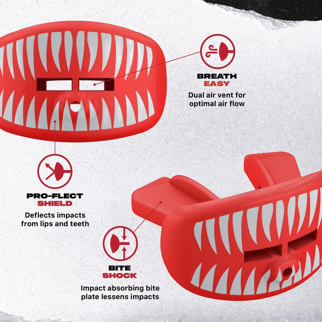 SAFEJAWZ Lip Guard Viper Red - One Size
