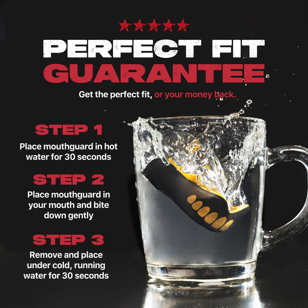 SAFEJAWZ® 'Goldie' Mouthguard - Extro SEries - Black & Gold