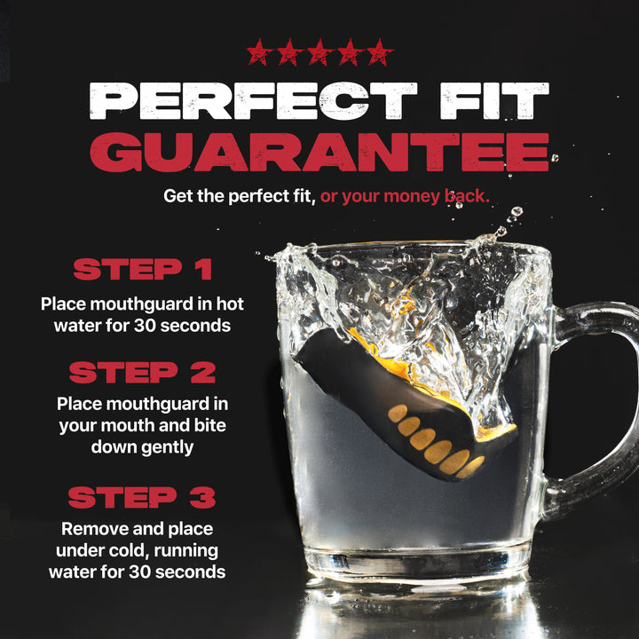 SAFEJAWZ® 'Goldie' Mouthguard - Extro SEries - Black & Gold