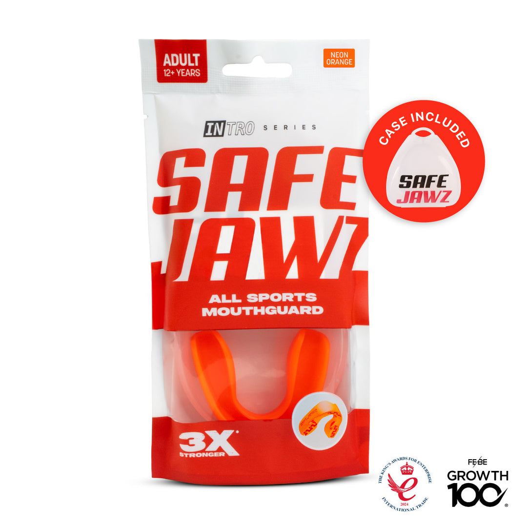 SAFEJAWZ® Intro Series Mouthguard - Fluro Orange