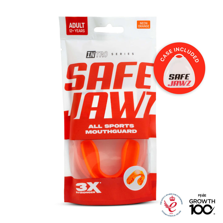 SAFEJAWZ® Intro Series Mouthguard - Fluro Orange