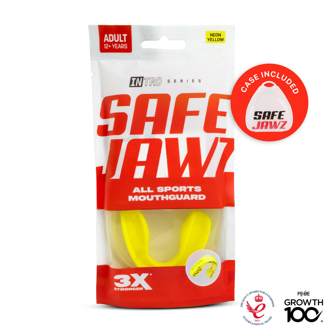 SAFEJAWZ® Intro Series Mouthguard - Fluro Yellow