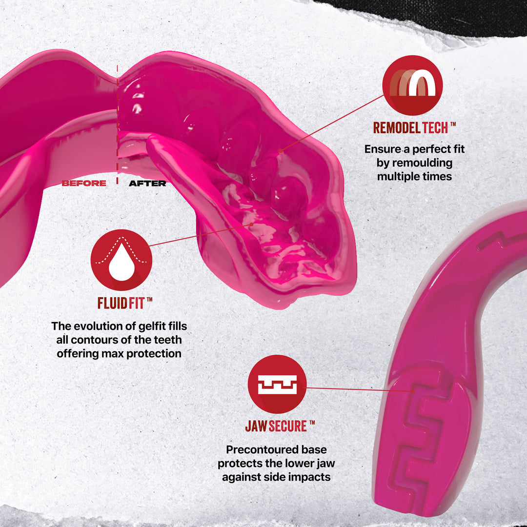 SAFEJAWZ® Intro Series Mouthguard - Pink