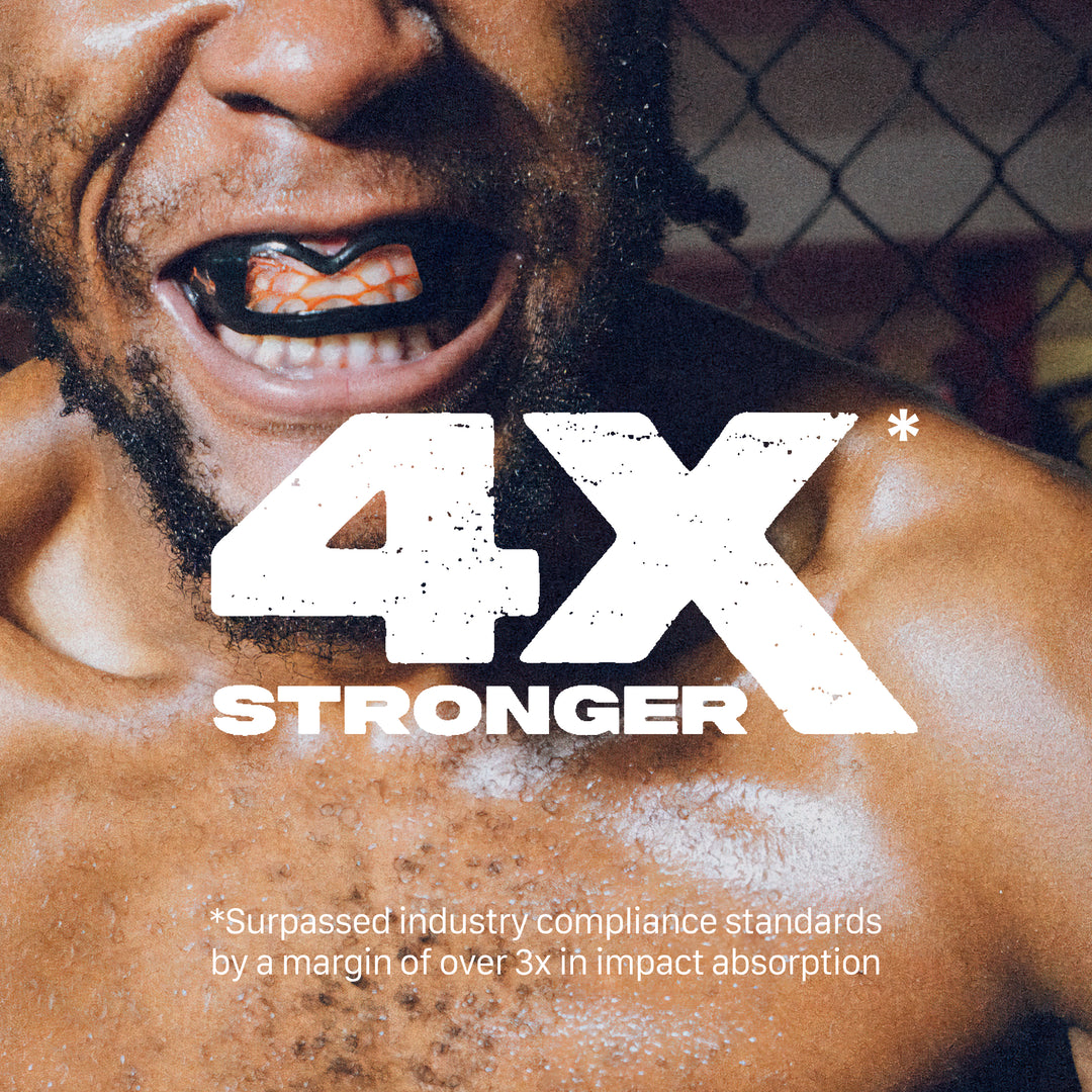 SAFEJAWZ Nitro Mouthguard - Black and Red - Adult