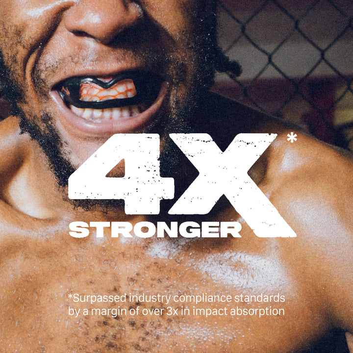 SAFEJAWZ Nitro Mouthguard - Black and Red - Adult