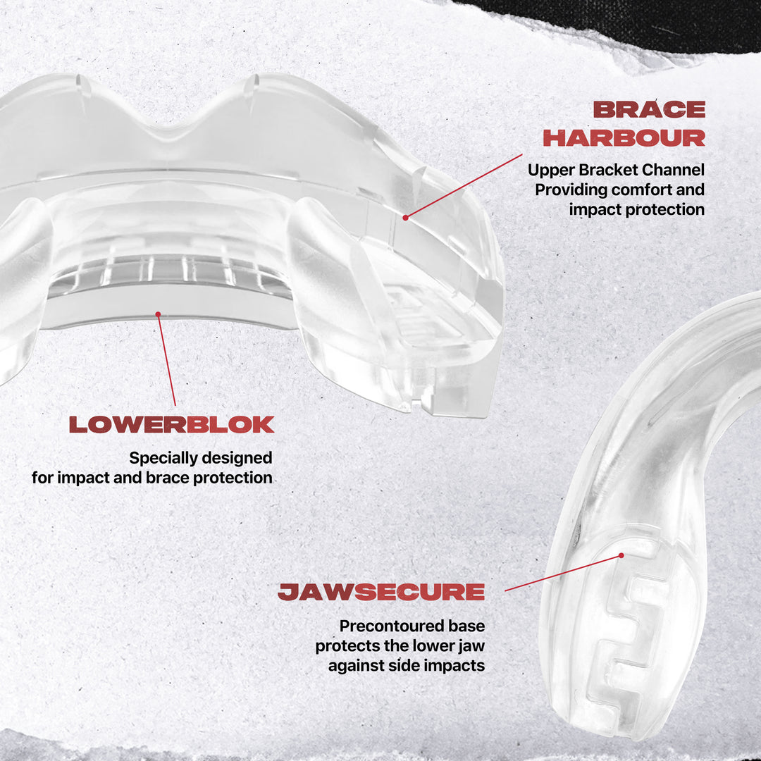 SAFEJAWZ® Mouthguard for Braces - Clear