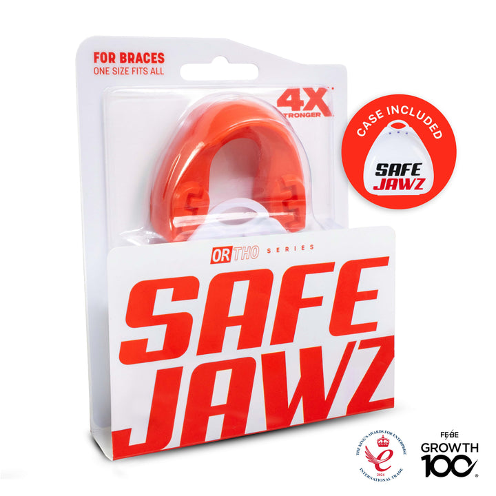 SAFEJAWZ® Mouthguard for Braces - Red
