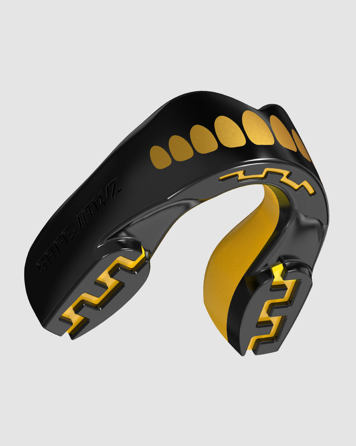 SAFEJAWZ® 'Goldie' Mouthguard - Extro SEries - Black & Gold