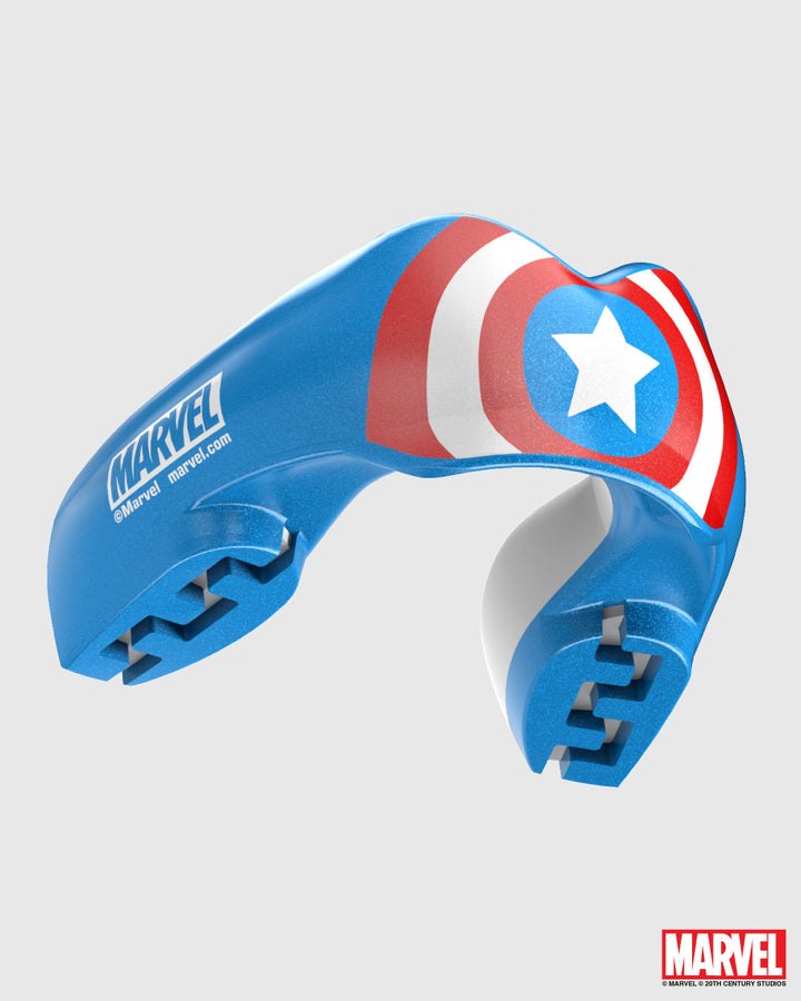 SAFEJAWZ Marvel Ortho Captain America Mouthguard - Blue