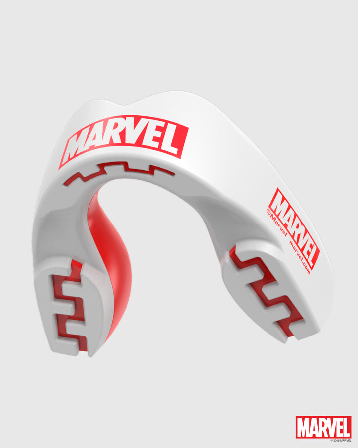 SafeJawz Marvel Logo Mouthguard - White