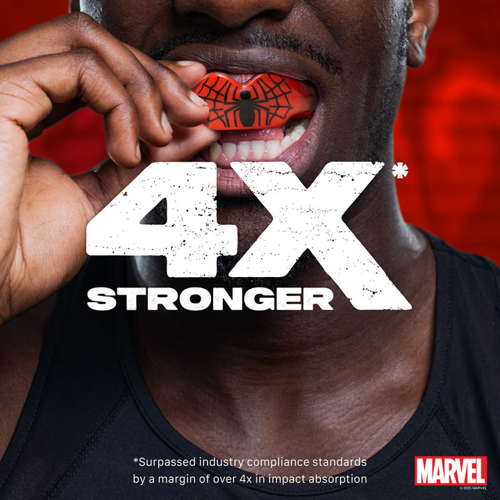 SAFEJAWZ Marvel Spider-Man Mouthguard For Braces - Red