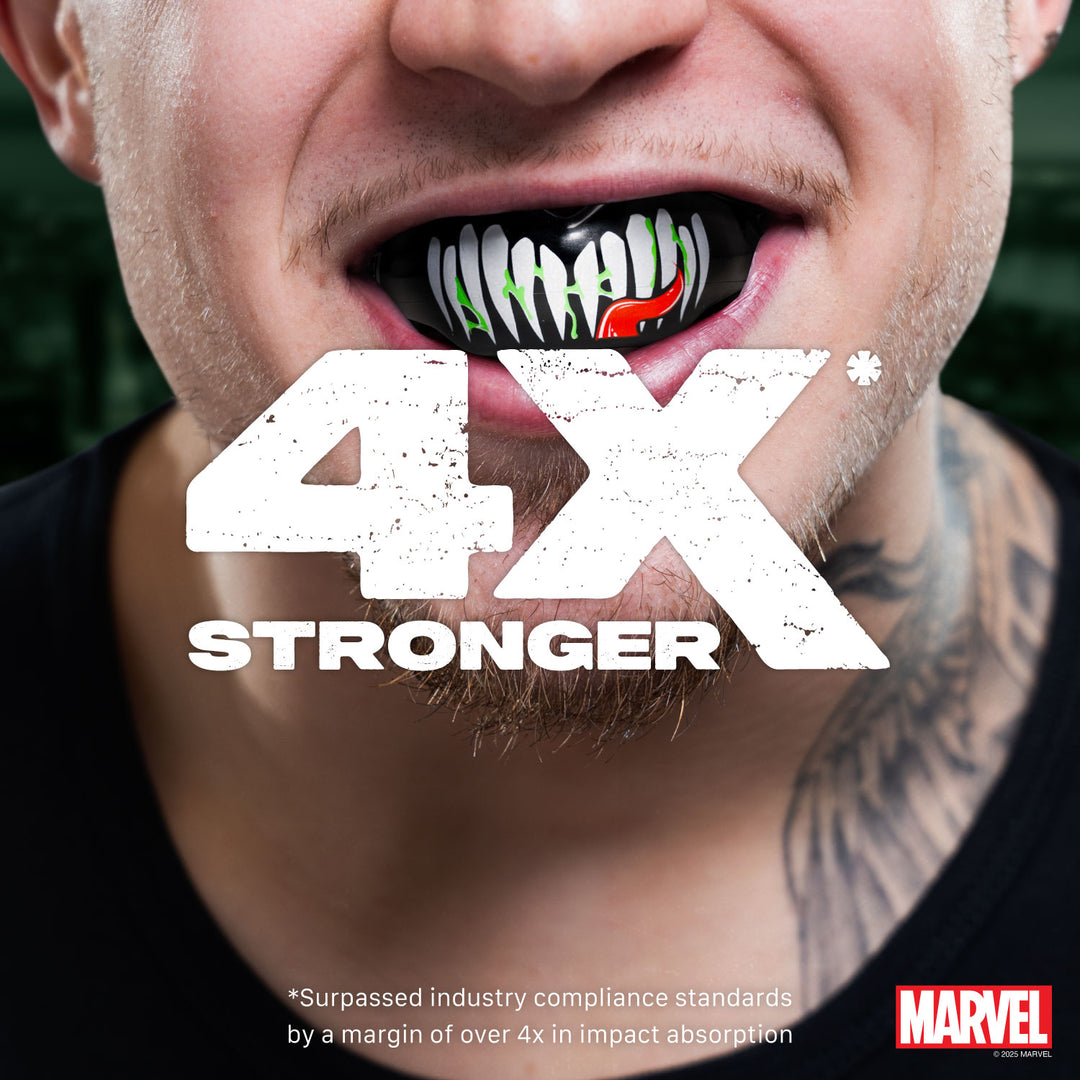 SAFEJAWZ Marvel Ortho Venom Mouthguard - Black