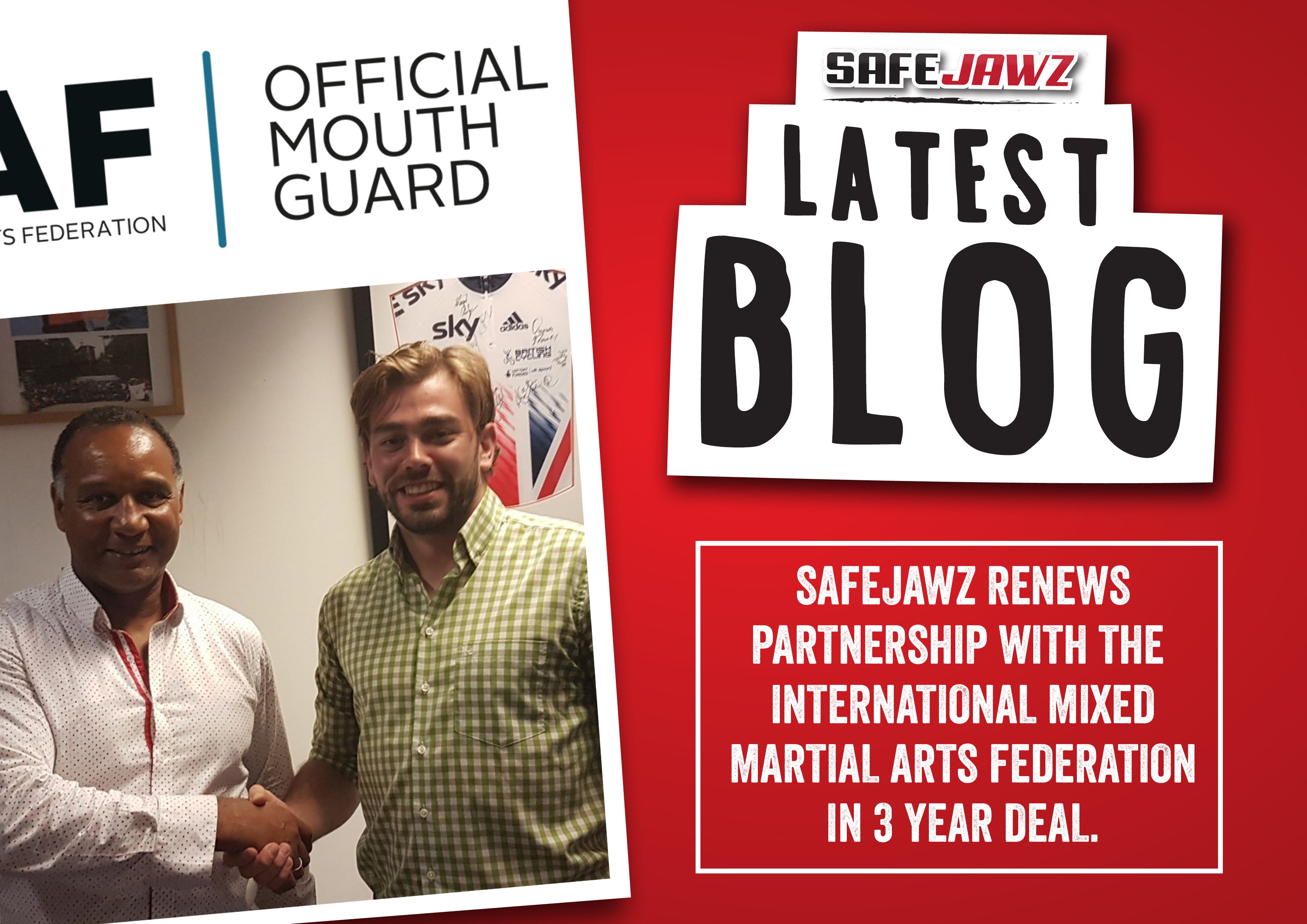 SAFEJAWZ Renew Partnership with the International Mixed Martial Arts Federation.