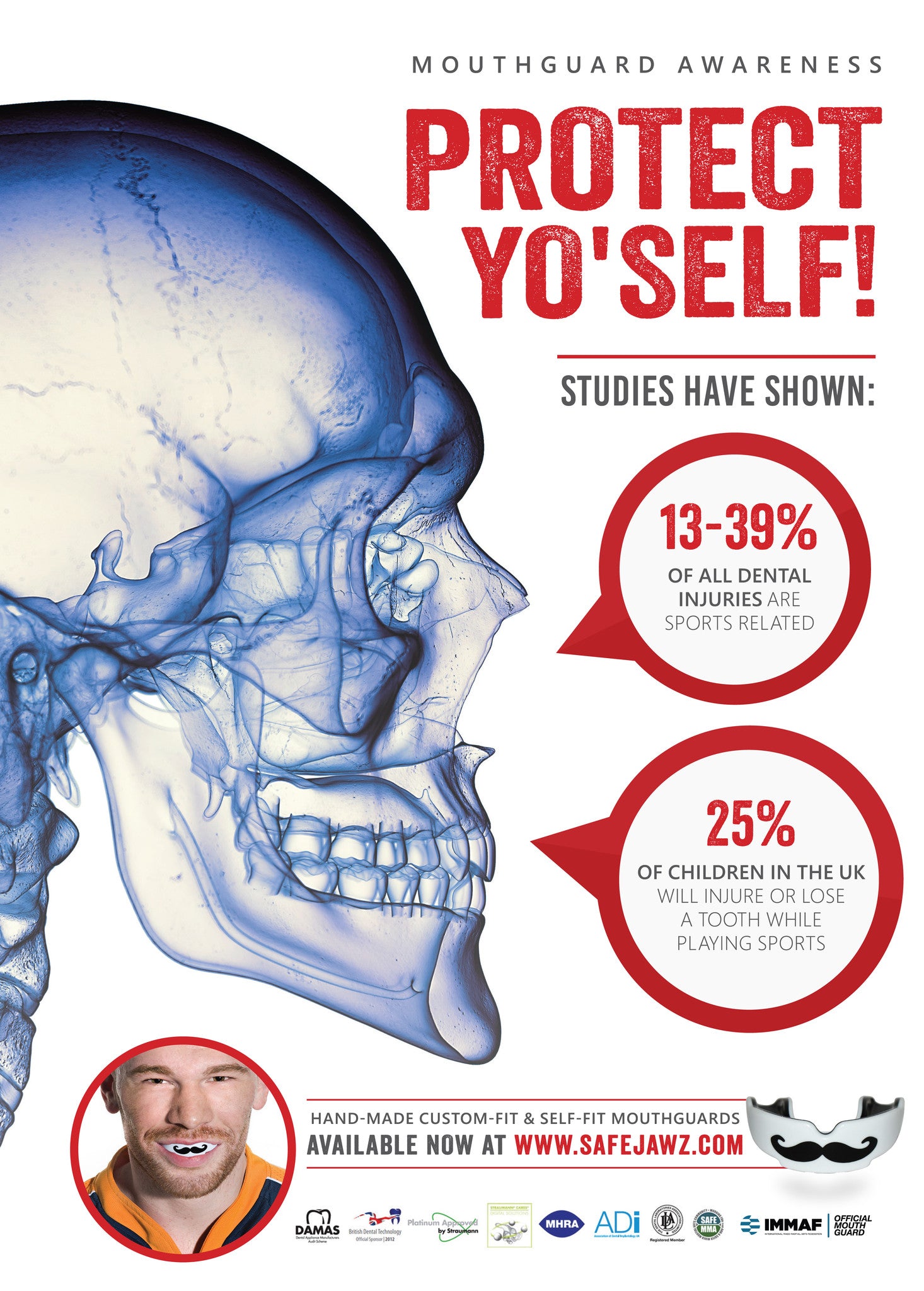 Rugby Mouthguard Awareness Campaign kicked off by SAFEJAWZ.