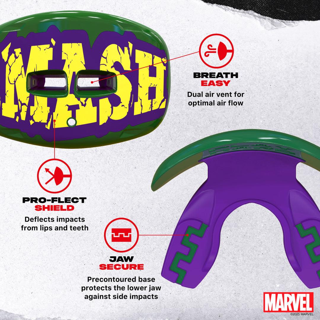 SafeJawz Marvel Lip Guard Hulk Mouthguard