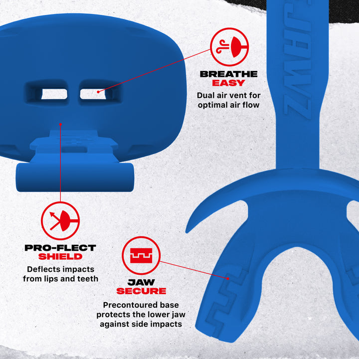 SAFEJAWZ Intro Series Lip Guard- Blue