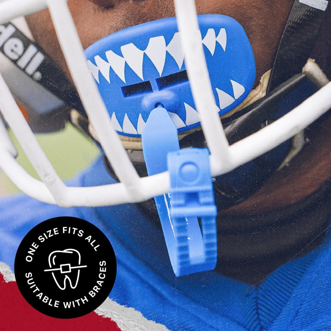 SAFEJAWZ Lip Guard Shark Blue - One Size