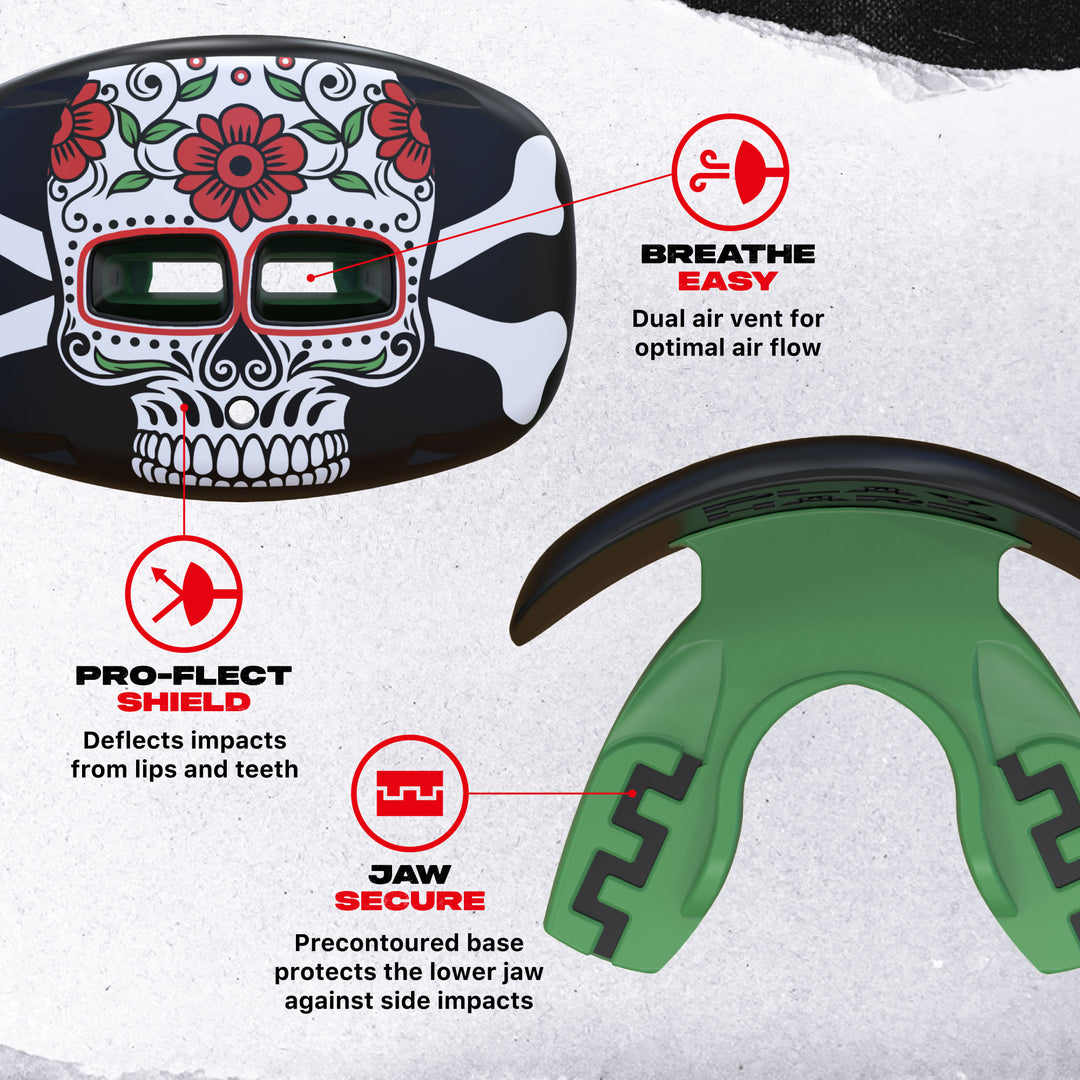 SAFEJAWZ Extro Series Lip Protector - Skull