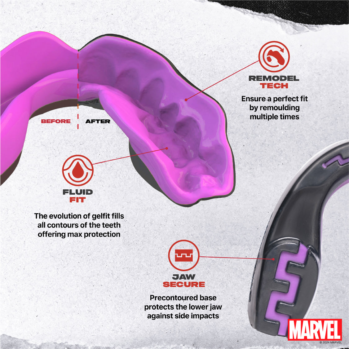 SafeJawz Marvel Black Panther Mouthguard