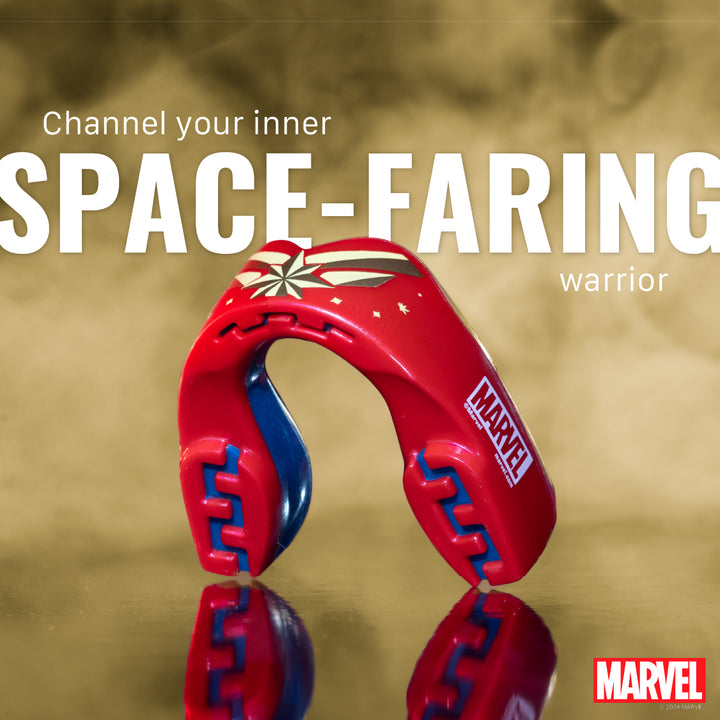 SafeJawz Marvel Captain Marvel Mouthguard - Red