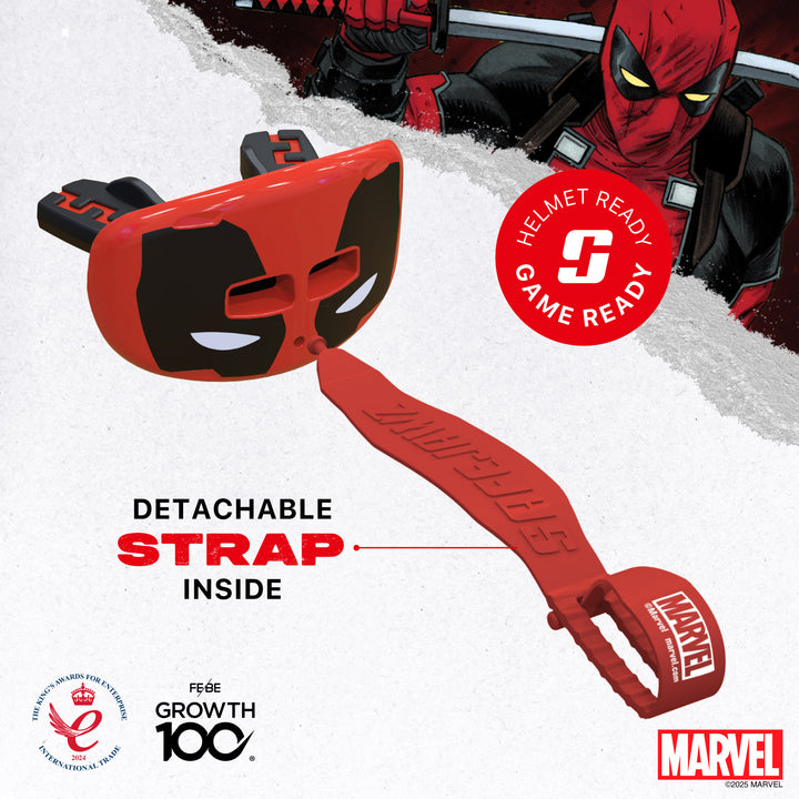 SafeJawz Marvel Lip Guard Deadpool Mouthguard