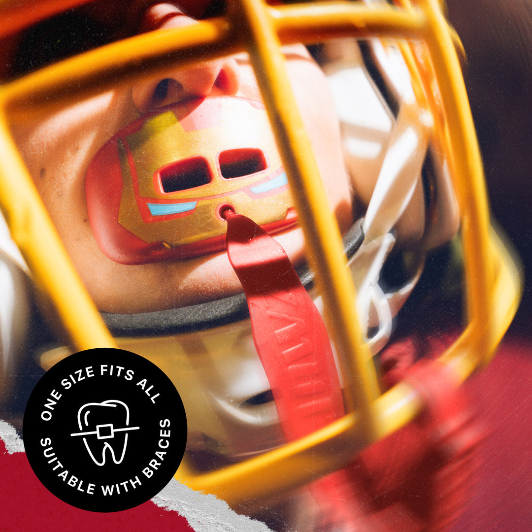 SafeJawz Marvel Lip Guard Iron Man Mouthguard