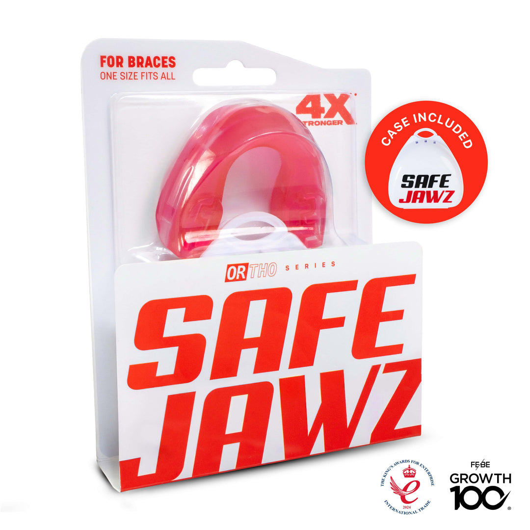 SAFEJAWZ® Mouthguard for Braces - Ice Pink
