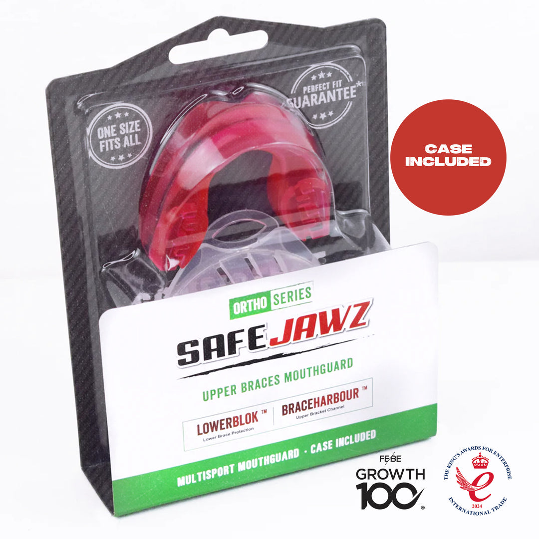 SAFEJAWZ® Mouthguard for Braces - Ice Pink