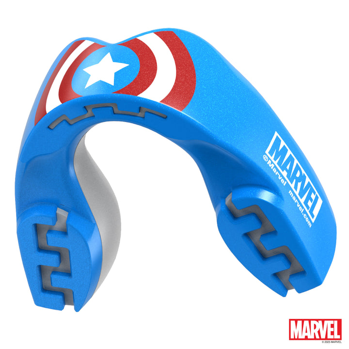 SafeJawz Marvel Captain America Mouthguard - Blue