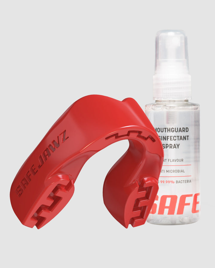 SAFEJAWZ Intro Series Mouthguard Bundle – Red