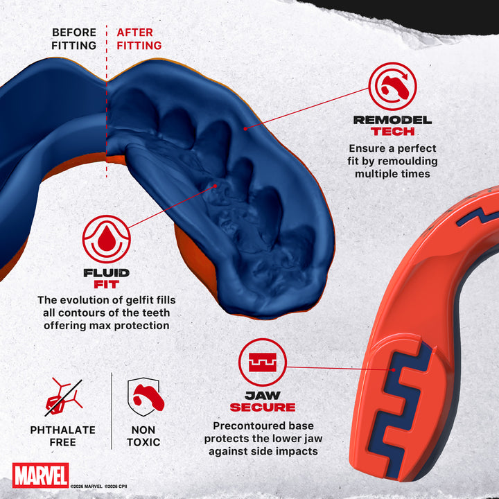SafeJawz Marvel Spider-Man Mouth guard - Red