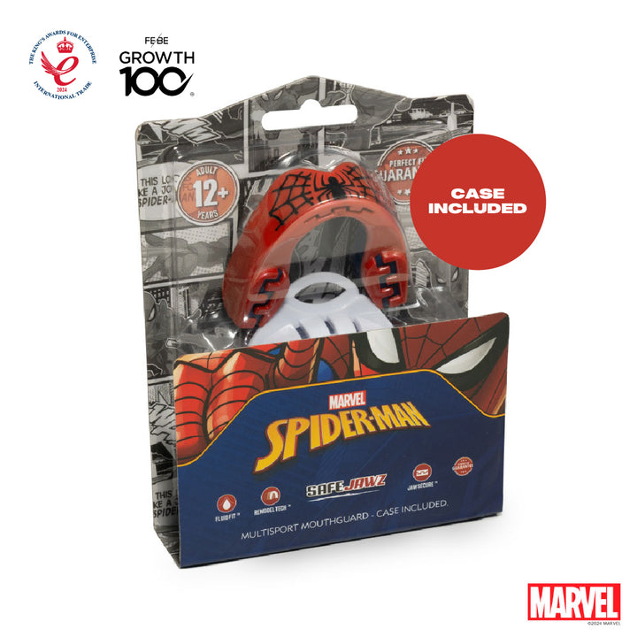 SafeJawz Marvel Spider-Man Mouthguard - Red