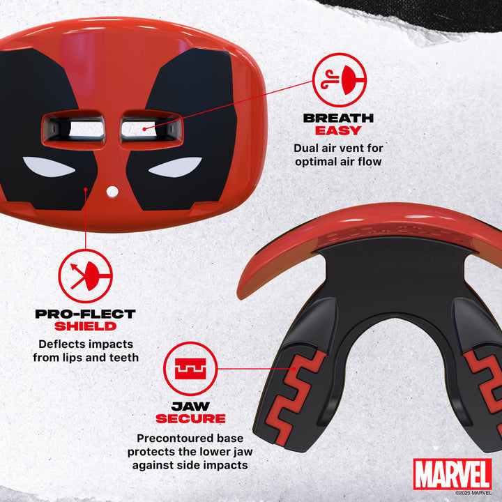 SafeJawz Marvel Lip Guard Deadpool Mouthguard