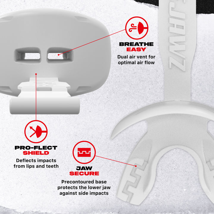 SAFEJAWZ Intro Series Lip Guard - White
