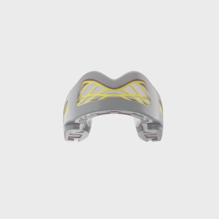SAFEJAWZ Nitro Mouthguard - Grey and Yellow - Adult
